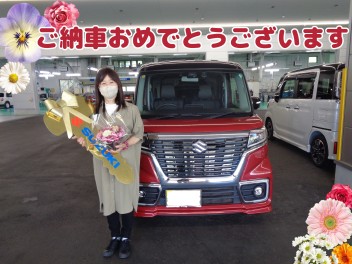 ご納車おめでとうございます★スペーシアカスタム☆